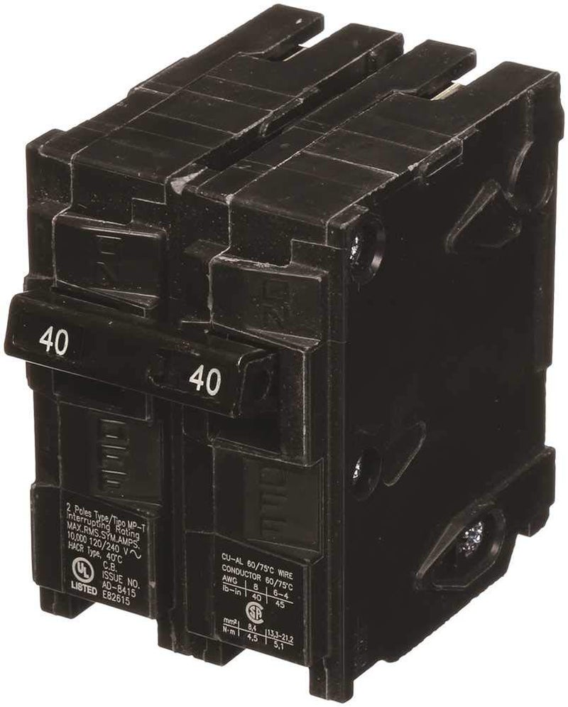 MP240 40-Amp Double Pole Type MP-T Circuit Breaker